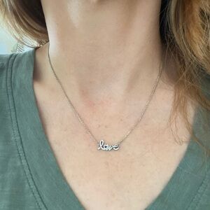 Pandora Love Script Necklace